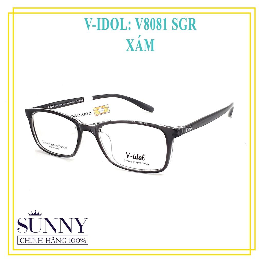 Gọng kính nam nữ Vidol chính hãng có kèm tem chống hàng giả của bộ công an - V8081