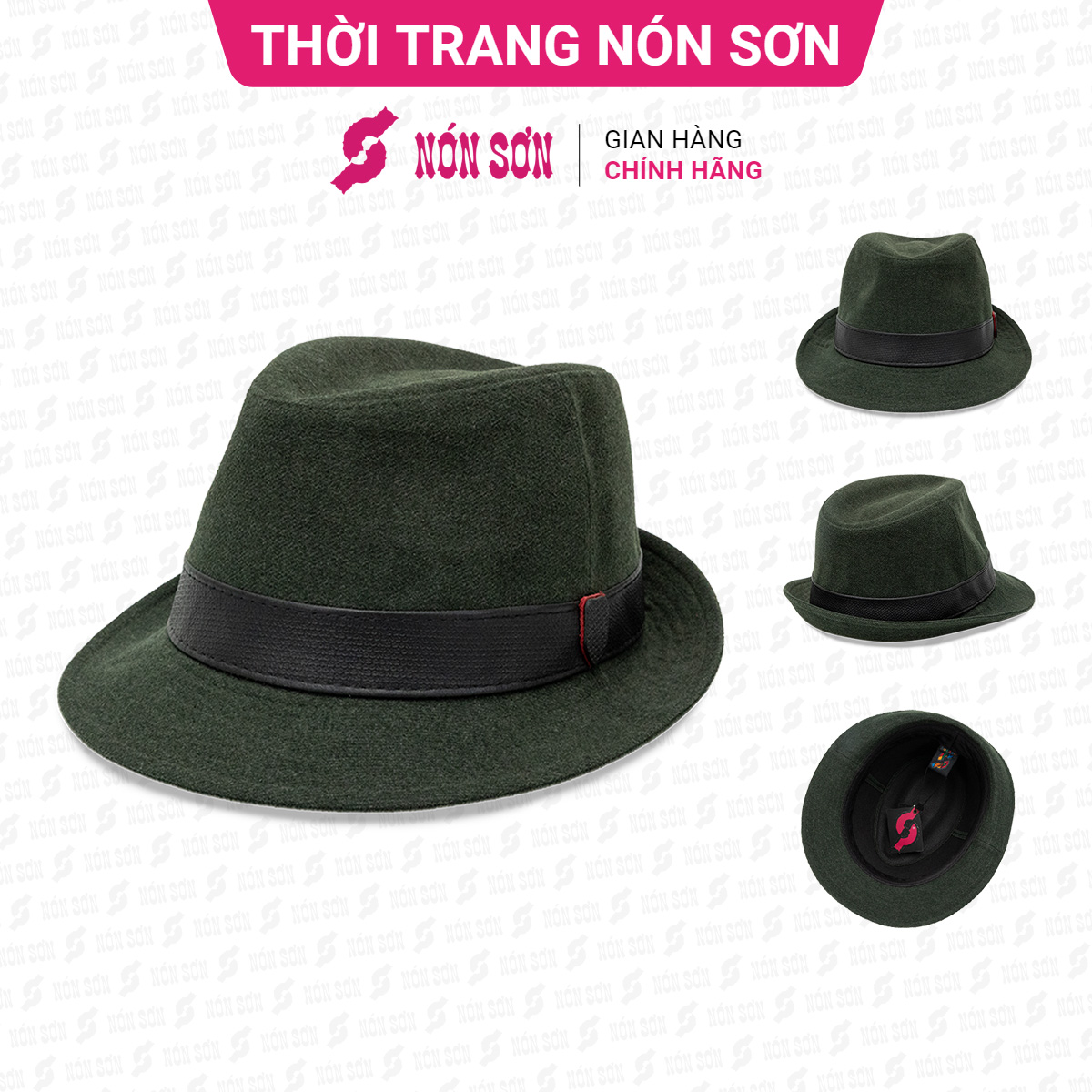 Mũ phớt thời trang NÓN SƠN chính hãng P3B-XR1