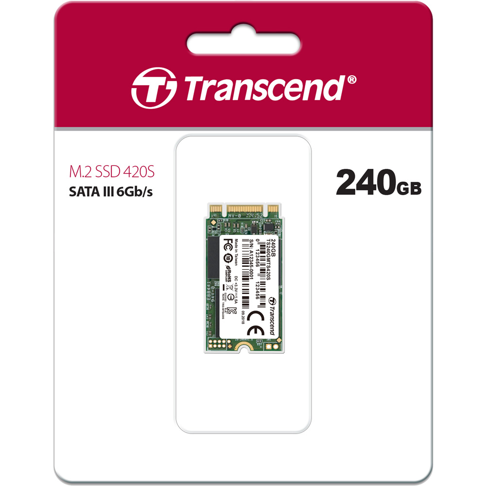 Ổ cứng SSD Transcend M.2 2242 SATA III 240GB MTS420S 3D-NAND TS240GMTS420S - Hàng Chính Hãng