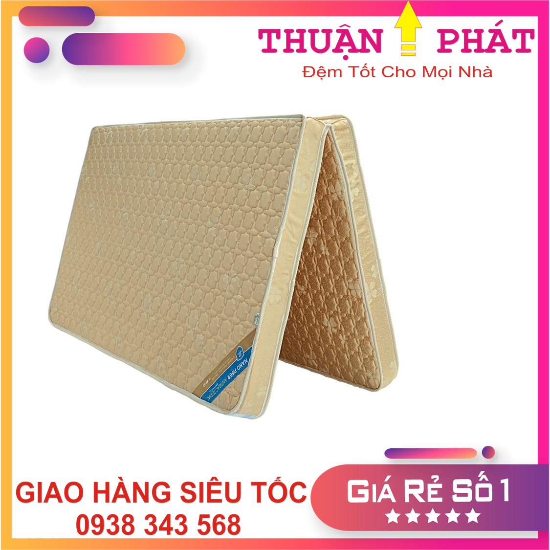 Đệm bông ép Hanvico nano kháng khuẩn - Chính hãng 100%