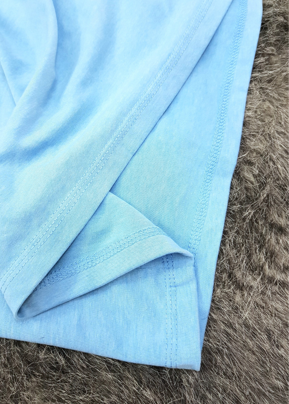 Áo thun nam nữ 80% Cotton Blue04