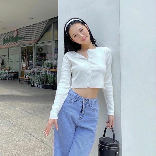 Áo Croptop YAN Tay Dài Nữ