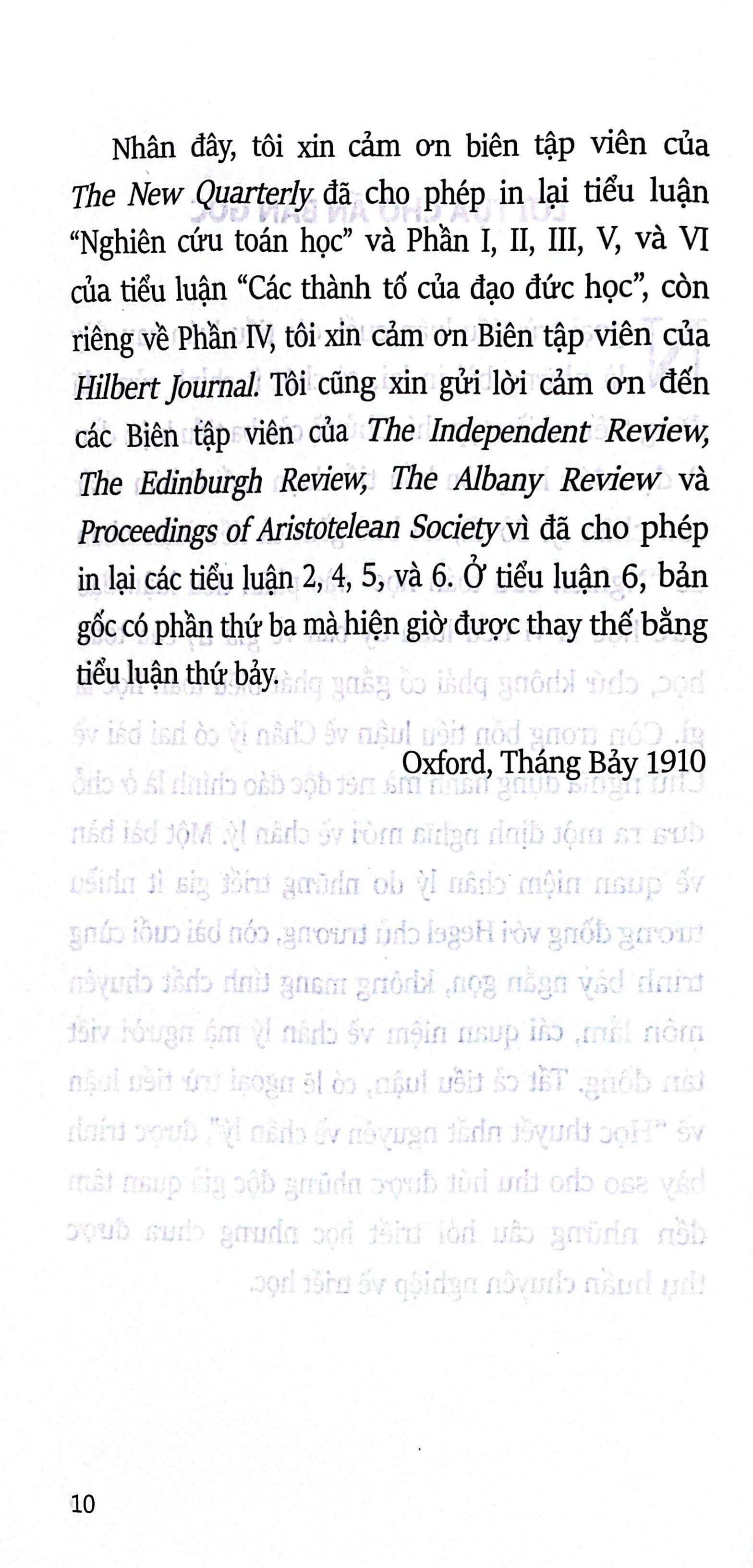 Sách - Những Tiểu Luận Triết Học - Philosophy Essays (Tái Bản 2025)