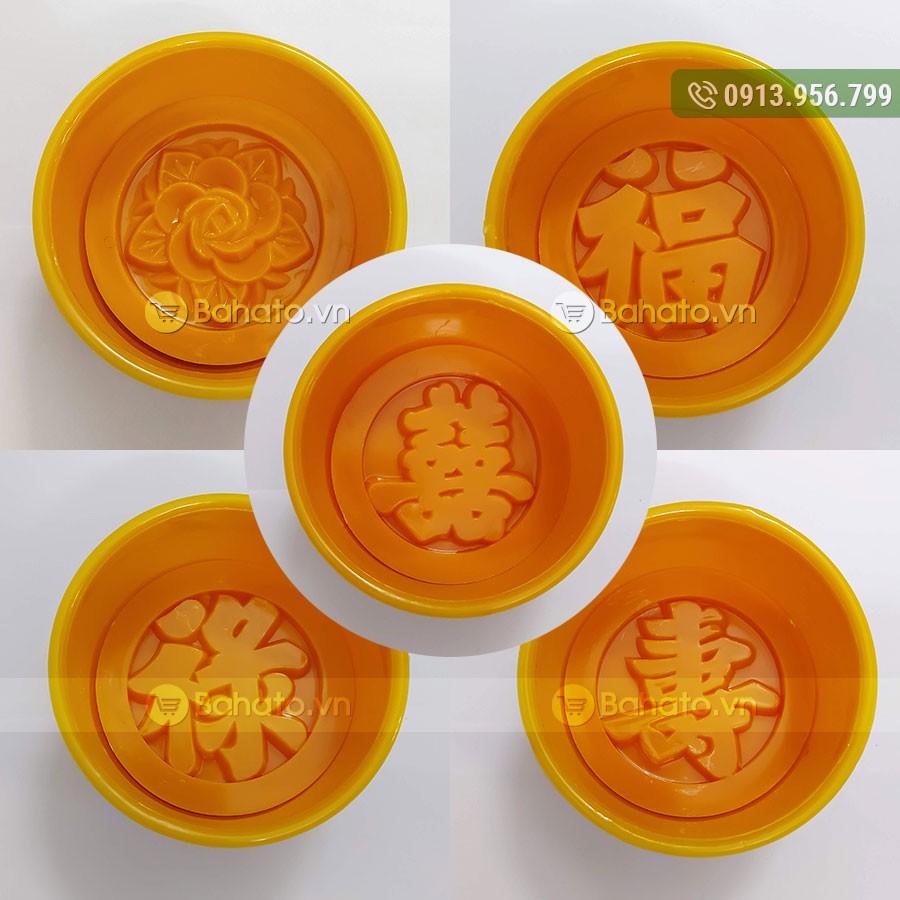 Bộ 5 khuôn nhận xôi tròn 10cm Vĩnh Trường