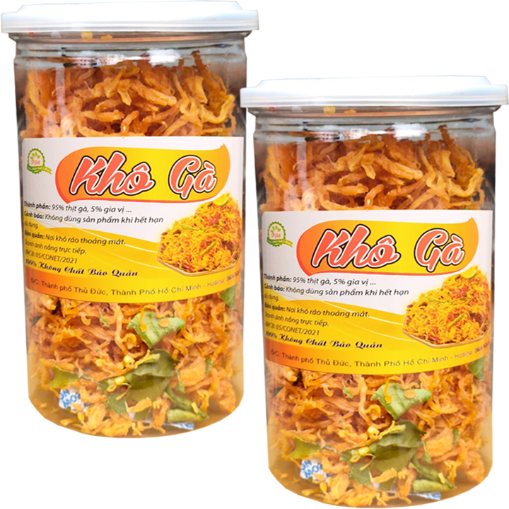 Khô gà lá chanh đặc biệt hiệu Tân Lộc Phát ( Hũ pet 200G)