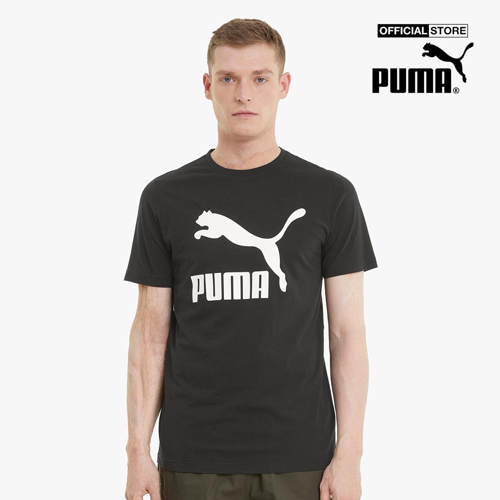 PUMA - Áo thun nam cổ tròn ngắn tay Classics Logo 530088-01