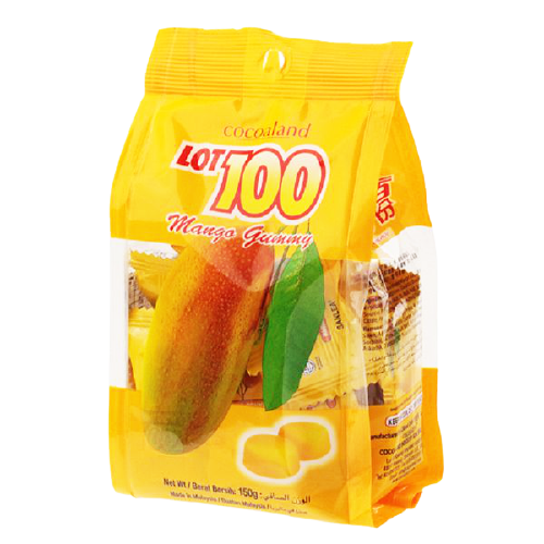 Kẹo Gummy Lot 100 Xoài Cocoaland (150g/Gói)