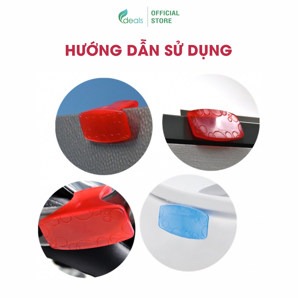 Kẹp Thơm Khử Mùi Nhà Vệ Sinh ECODEALS Clip Fresher - Gấp 3 sáp thơm, an toàn sức khỏe, hiệu quả 30 ngày, móc treo tiện dụng