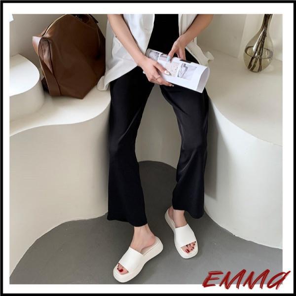 Dép Sandal Đế Dày Mũi Vuông Hở Ngón Thời Trang Mùa Hè Dành Cho Nữ Size 35-40