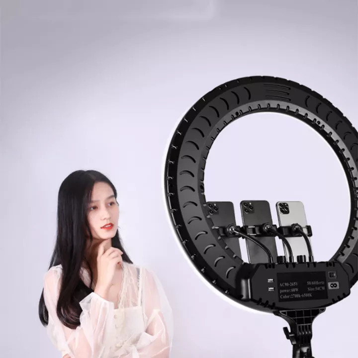 ĐÈN LIVESTREAM SIZE45CM - Chụp Hình - Make up -Kèm Chân đèn - Hàng Chính Hãng