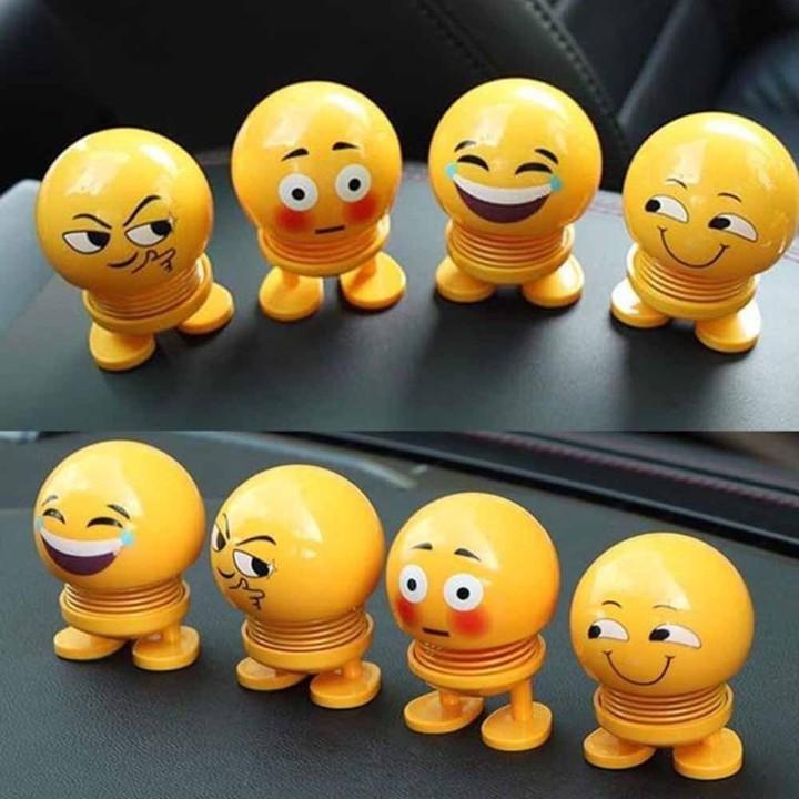 Emoji Lò Xo Ngộ Nghĩnh - Thú Nhún Đồ Chơi Tiêu Khiển - Trang Trí Xe Hơi, Bàn Làm Việc, Bàn Học Tập SUNHA SH 4439