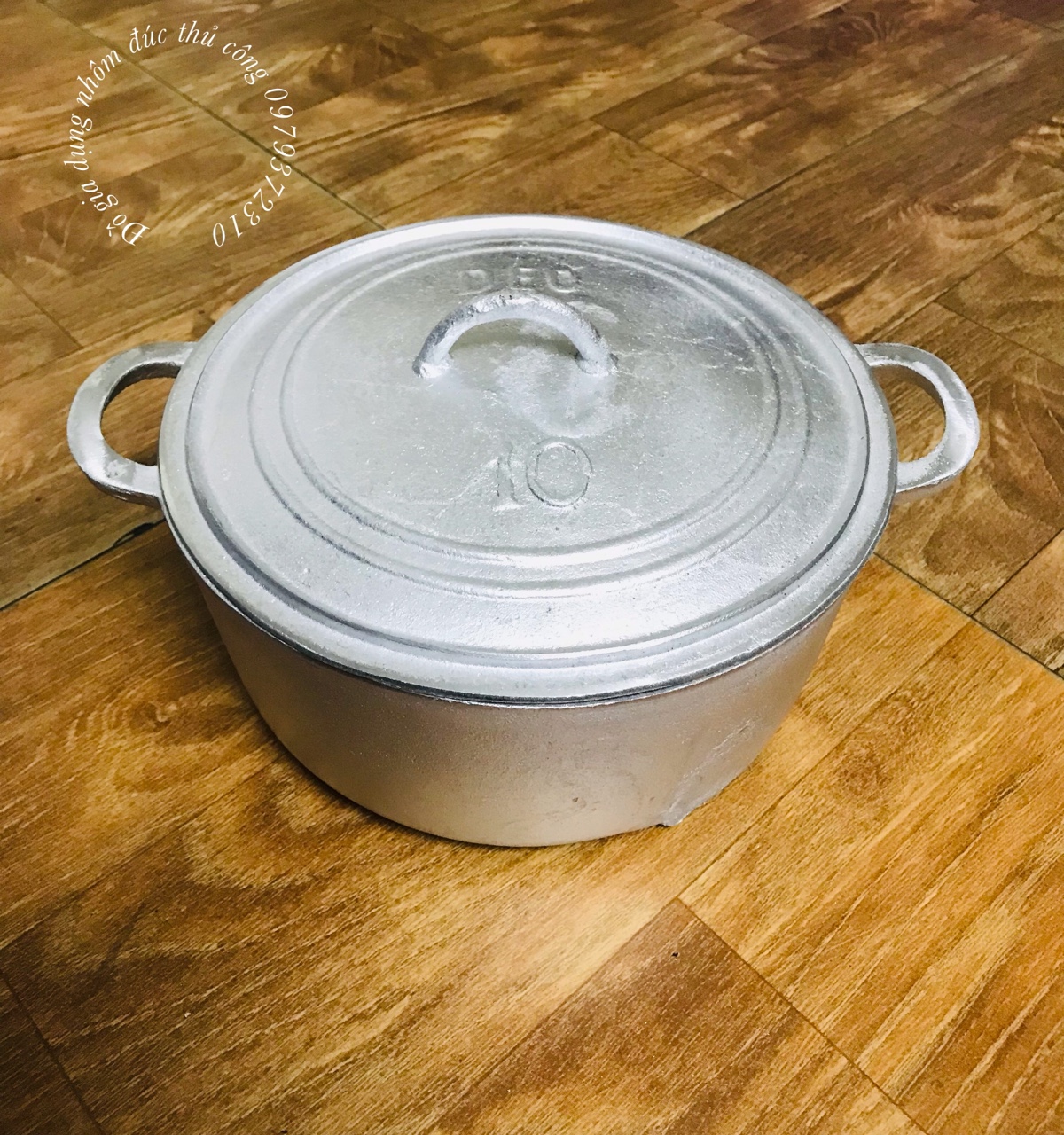 NỒI GANG ĐÚC THỦ CÔNG LÀNG NGHỀ SỐ 14 ( ĐK 25CM )