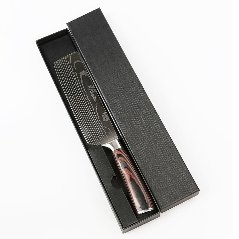 DAO BẾP THÁI LÁT USUBA THÉP DAMASCUS MÃ DDT125