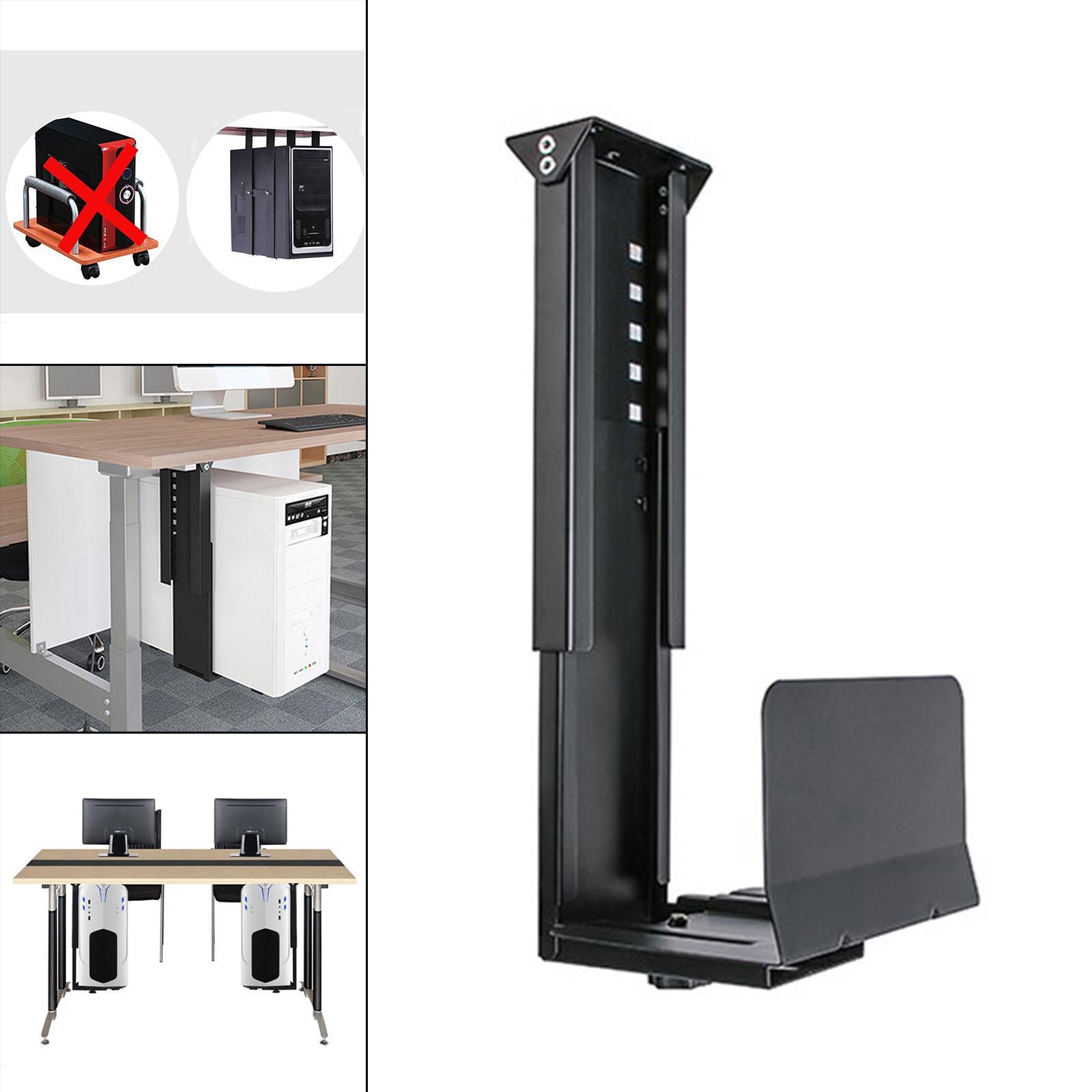 Hình ảnh Computer Case Mount Steel Adjustable Under Desk for Office