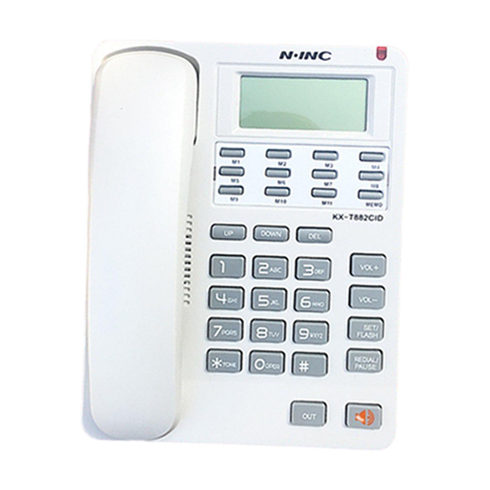2pcs Corded Telephone Phone REDIAL\P for Home Office Hotel Wall