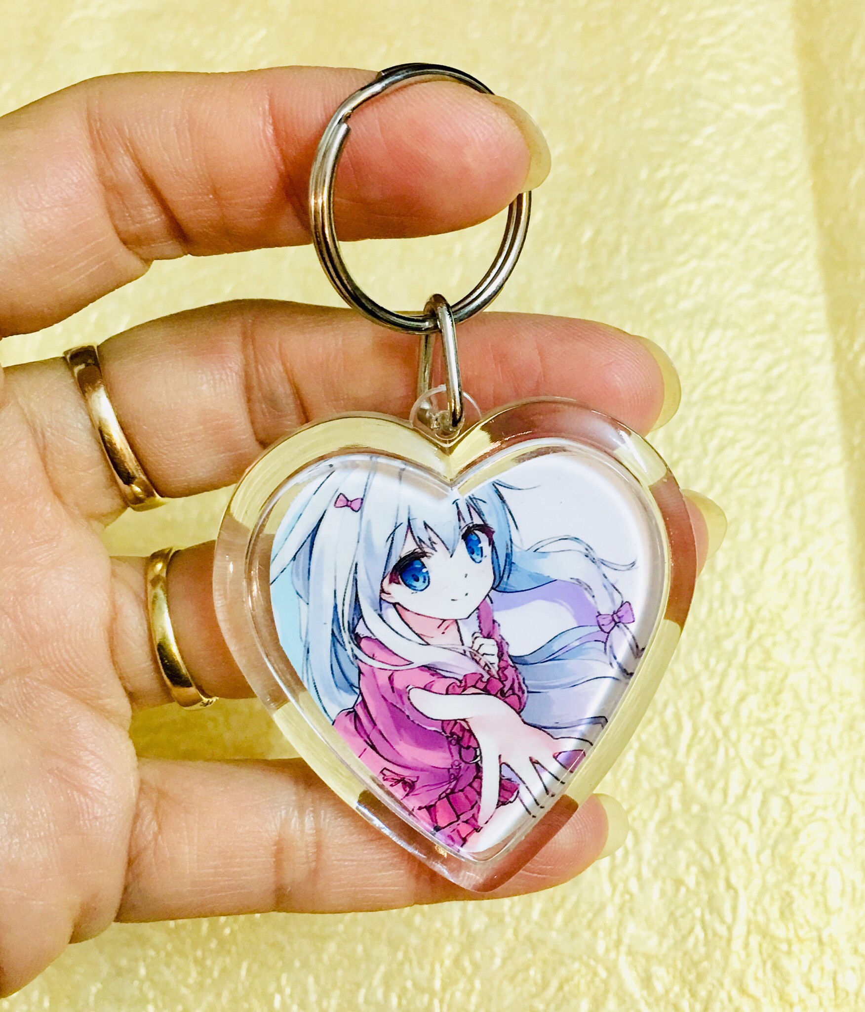 Móc khoá trong anime manga set 2 móc  - Fairy Tail nhóm  và natsu  mẫu ngẫu nhiên
