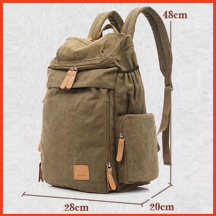 Balo TLG Ba lô canvas phối da nam 205876