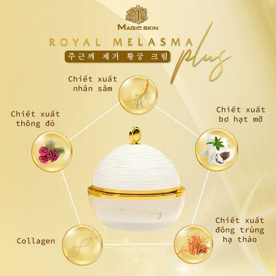 Cao Nám Hoàng Cung Magic Skin – Royal Melasma Plus – Hồi Sinh Làn Da Tươi Trẻ