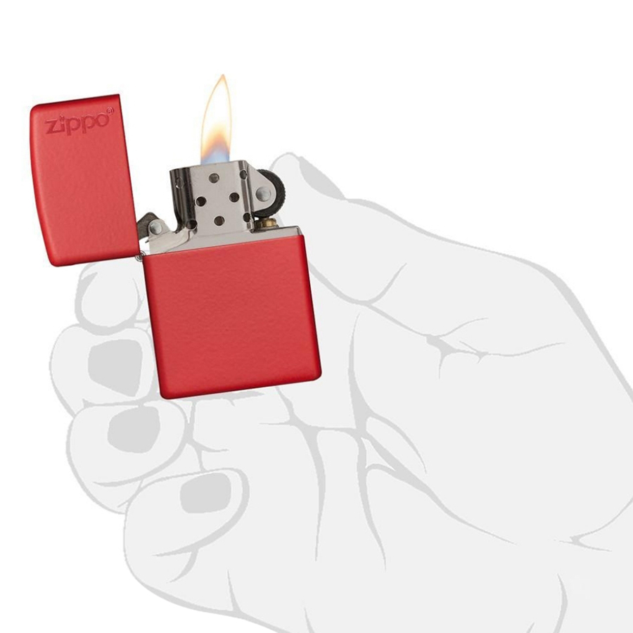 Bật Lửa Zippo Logo Đỏ