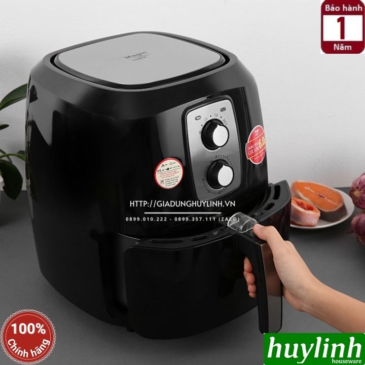 Nồi chiên không dầu Magic Korea A83 - Dung tích 6 lít - Công suất 1800W - Hàng chính hãng