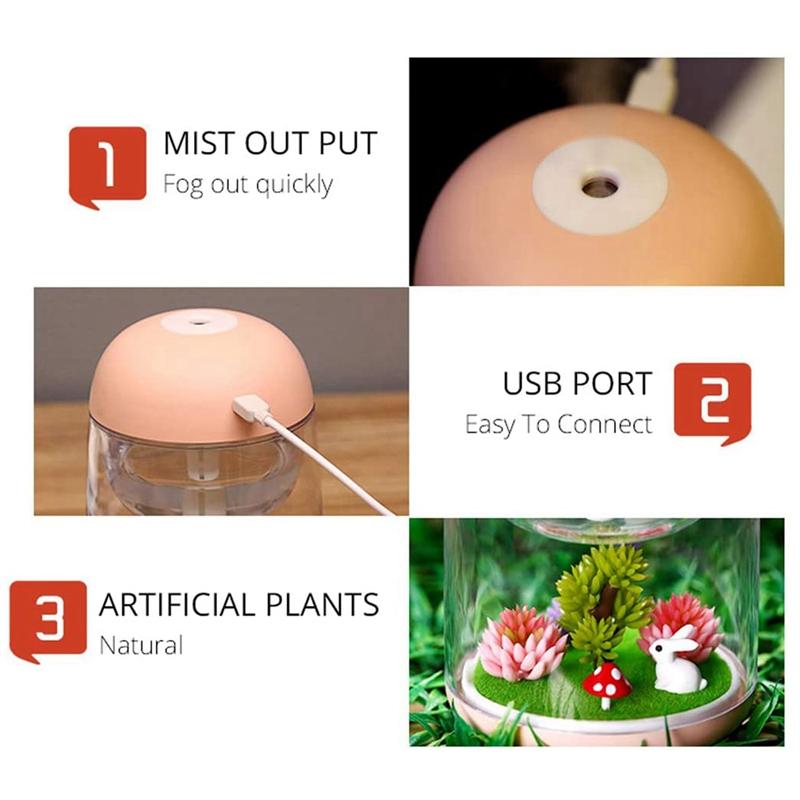 Top Bán Micro-Phong Cảnh Máy Phun Sương Tạo Độ Ẩm Thanh Lọc Không Khí Ban Đêm USB Máy Lọc Không Khí Cho Trang Trí Nhà Cửa, Xe Ô Tô, Văn Phòng phòng Ngủ, Phòng Cho Bé