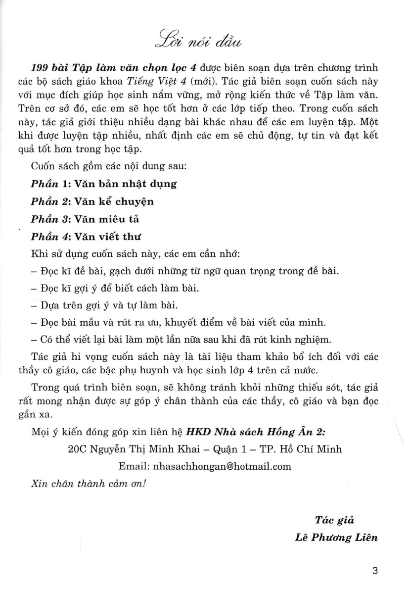 199 Bài Tập Làm Văn Chọn Lọc 4 _HA