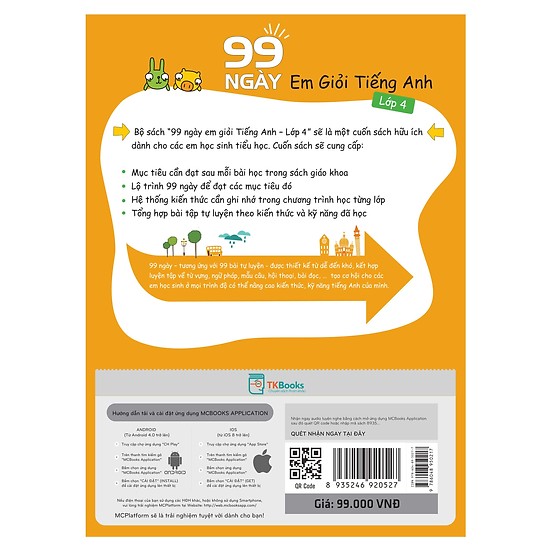 99 Ngày Em Giỏi Tiếng Anh Lớp 4 (Tặng Kèm Bookmark PL)