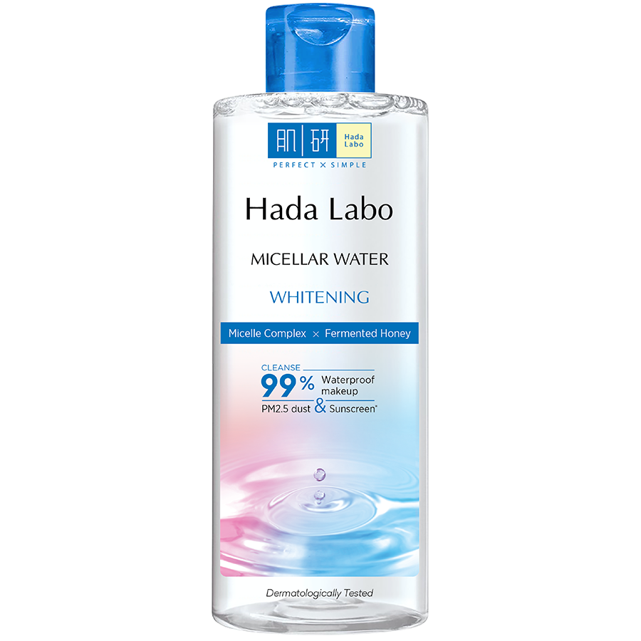 Nước tẩy trang sạch sâu dưỡng trắng Hada Labo Micellar Water Whitening 240ml