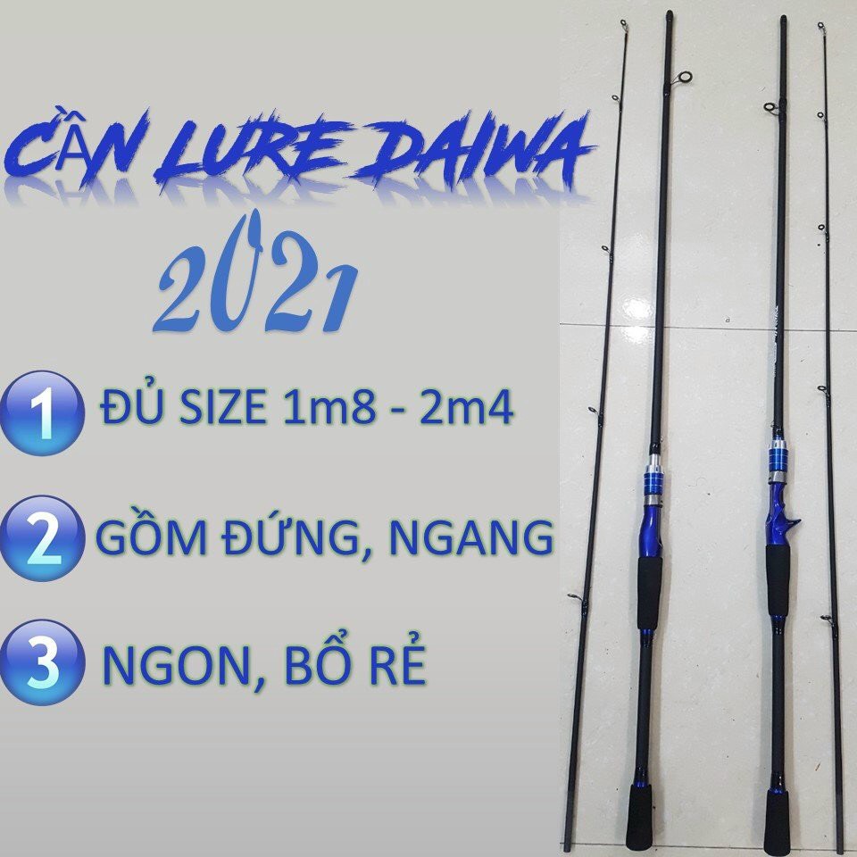 Cần câu lure  DAIWA máy ngang và máy đứng