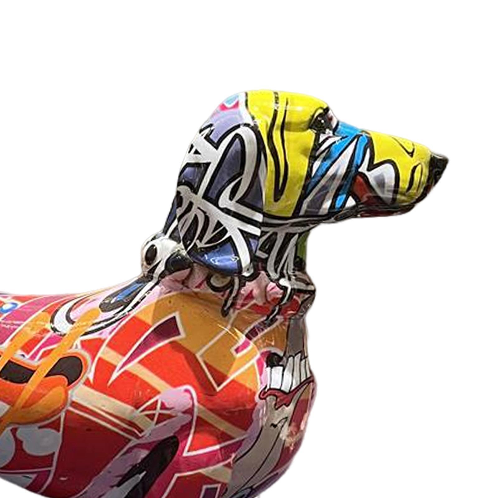 Creative Dog Sculpture Statue Home Decor Ornament Desk Statue