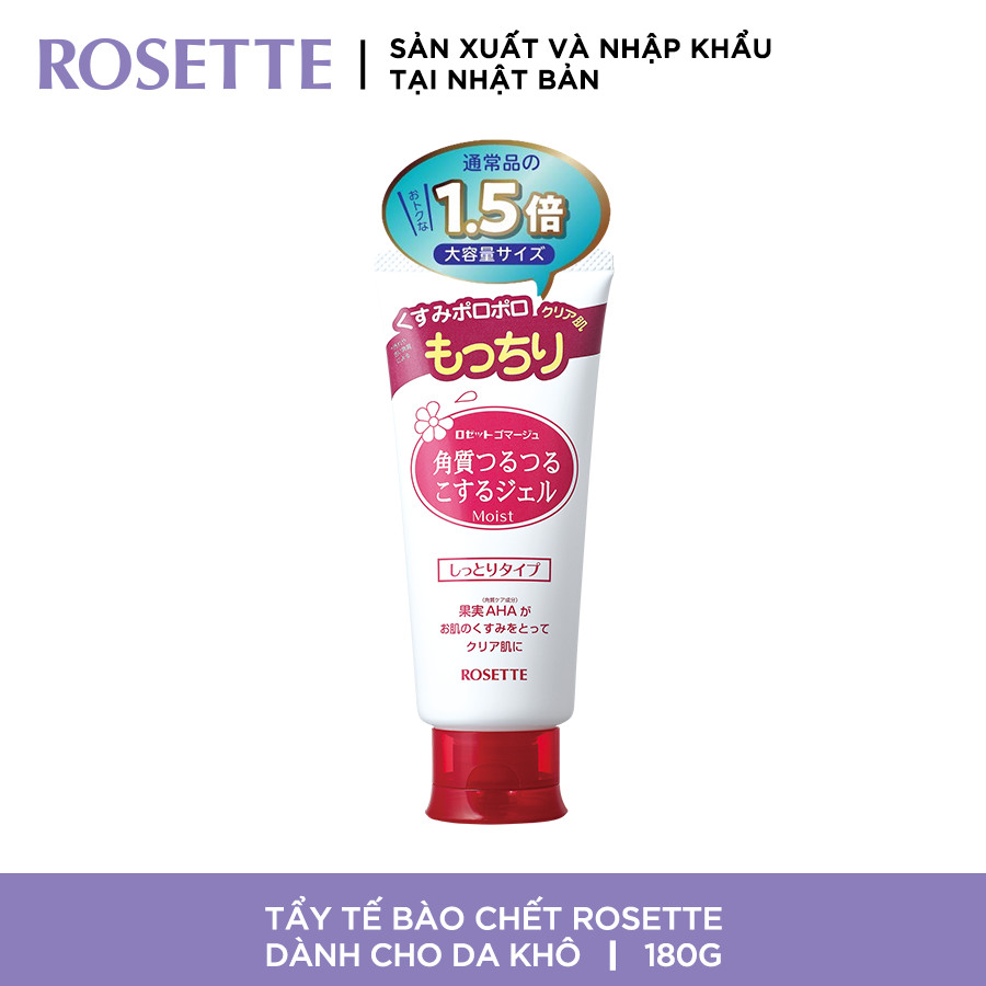 Bộ Sữa Rửa Mặt Làm Giảm Mụn Rosette Face Wash Pasta Acne Clear 120g và Tẩy Tế Bào Chết Dành Cho Da Khô Rosette Gommage Moist 180g