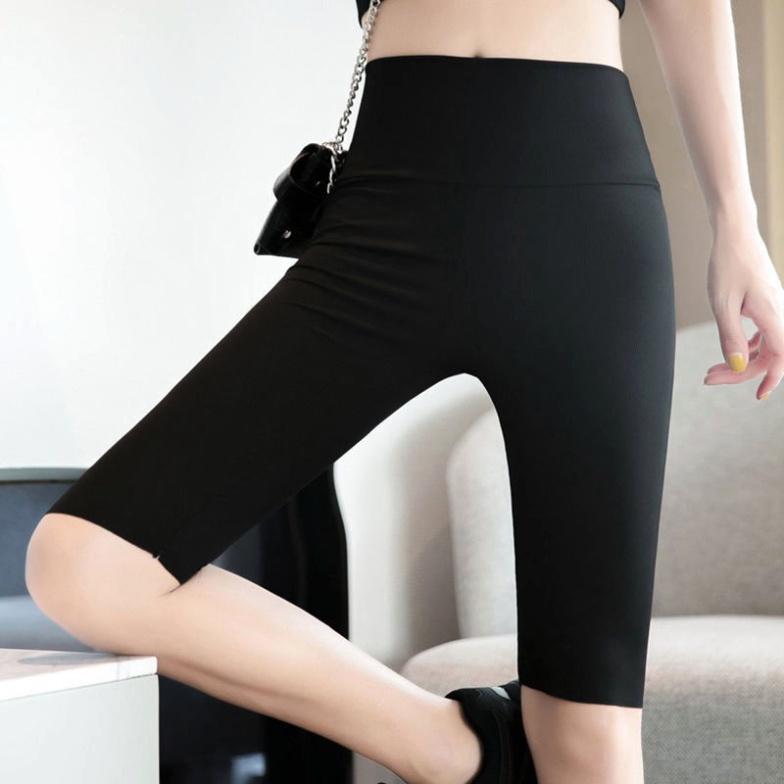 Quần Legging Lửng RAINBOW PEONYB Nữ  Short đùi body dáng ôm màu đơn trơn, năng động thể thao Ulzzang HOT
