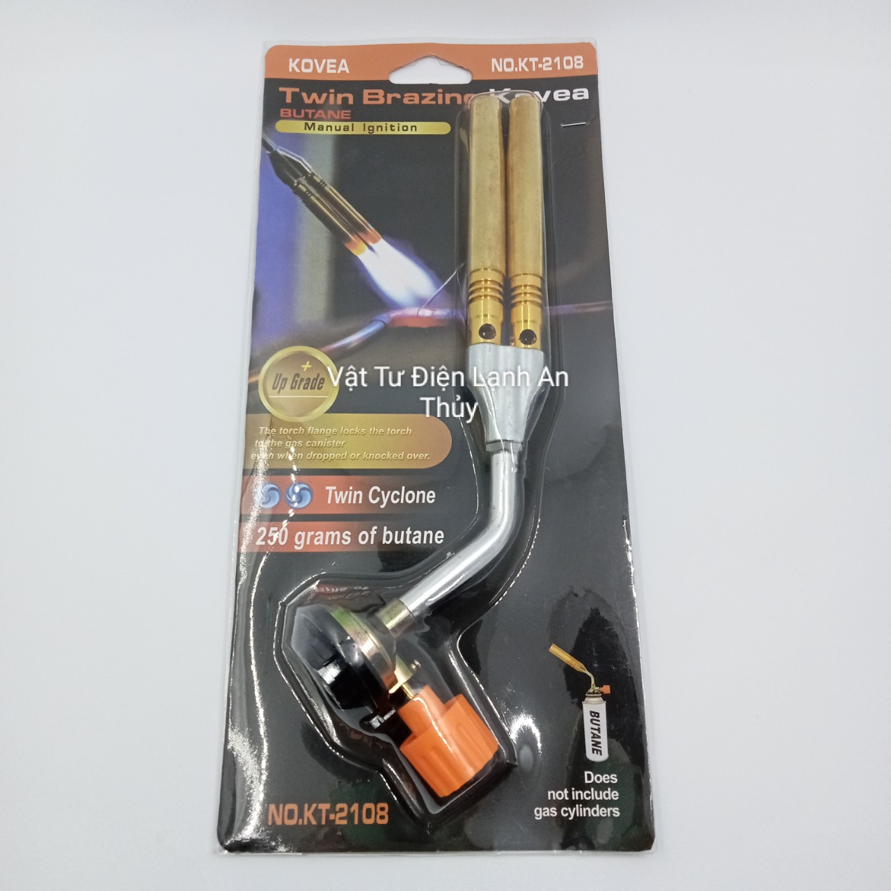Khò gas ống đồng kovea 2 nòng loại tốt - Đèn khò gas hàn ống đồng kovea 2 nòng - Đầu khò gas ống đồng - Súng khò gas