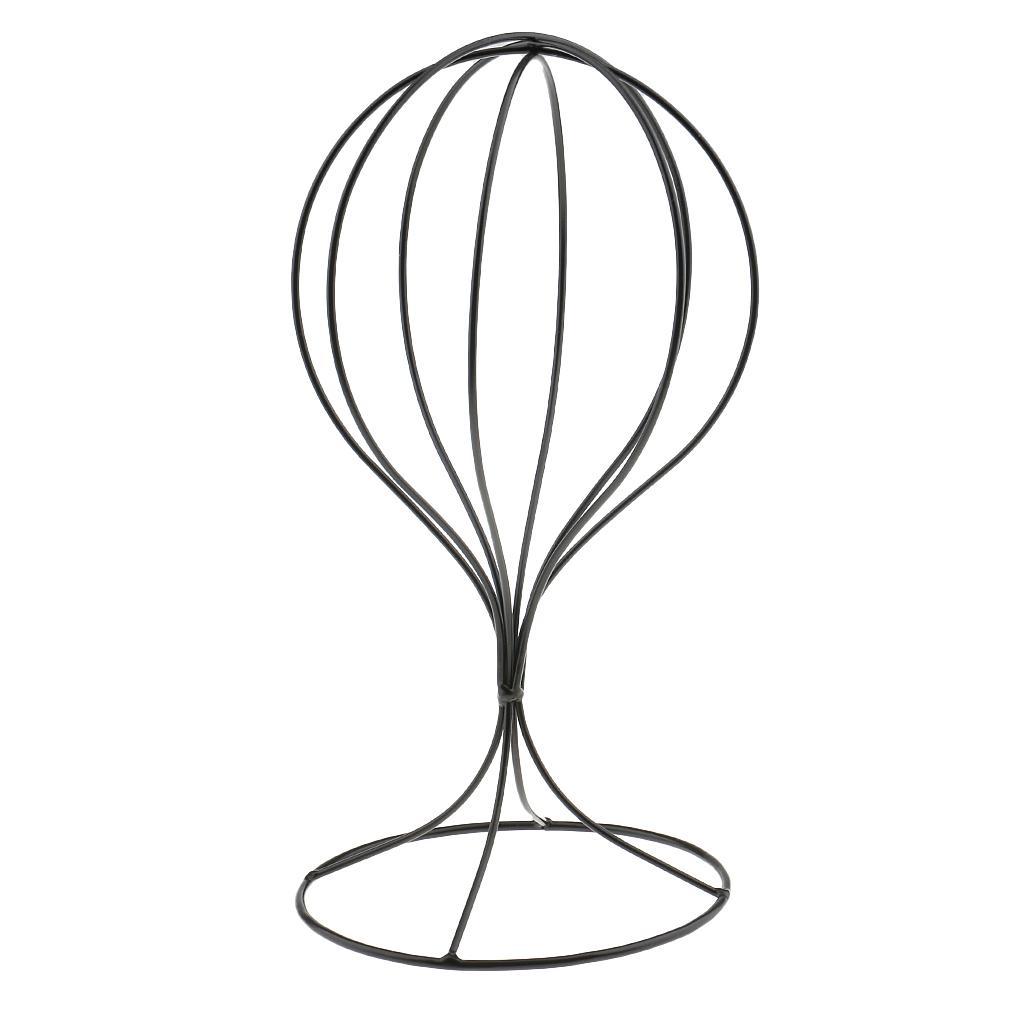 6Pcs Metal Hat Holder Hair Wigs Rack Stand Round Base Tool for Shop Home