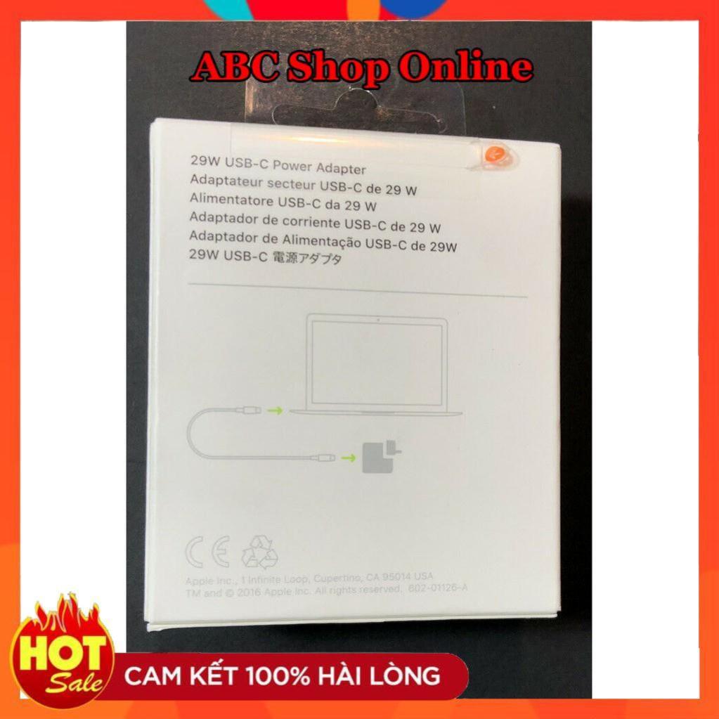 Sạc ADAPTER Dùng Cho APPLE 29W (12.5V-2.5A) USB-C 12&quot; model 2015 /A1534 A1540