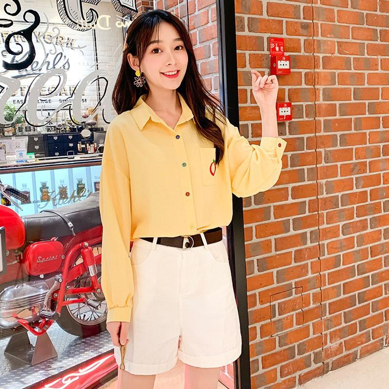 Áo sơ mi nữ tay dài phong cách vintage