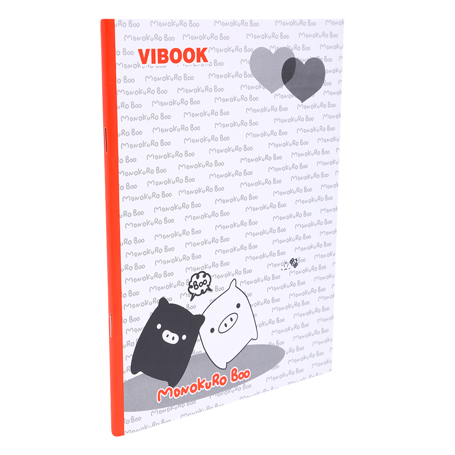 Lốc 10 Quyển Tập Vibook Happy &quot;Mono Kuro Boo&quot; (96 Trang) - Mẫu Ngẫu Nhiên