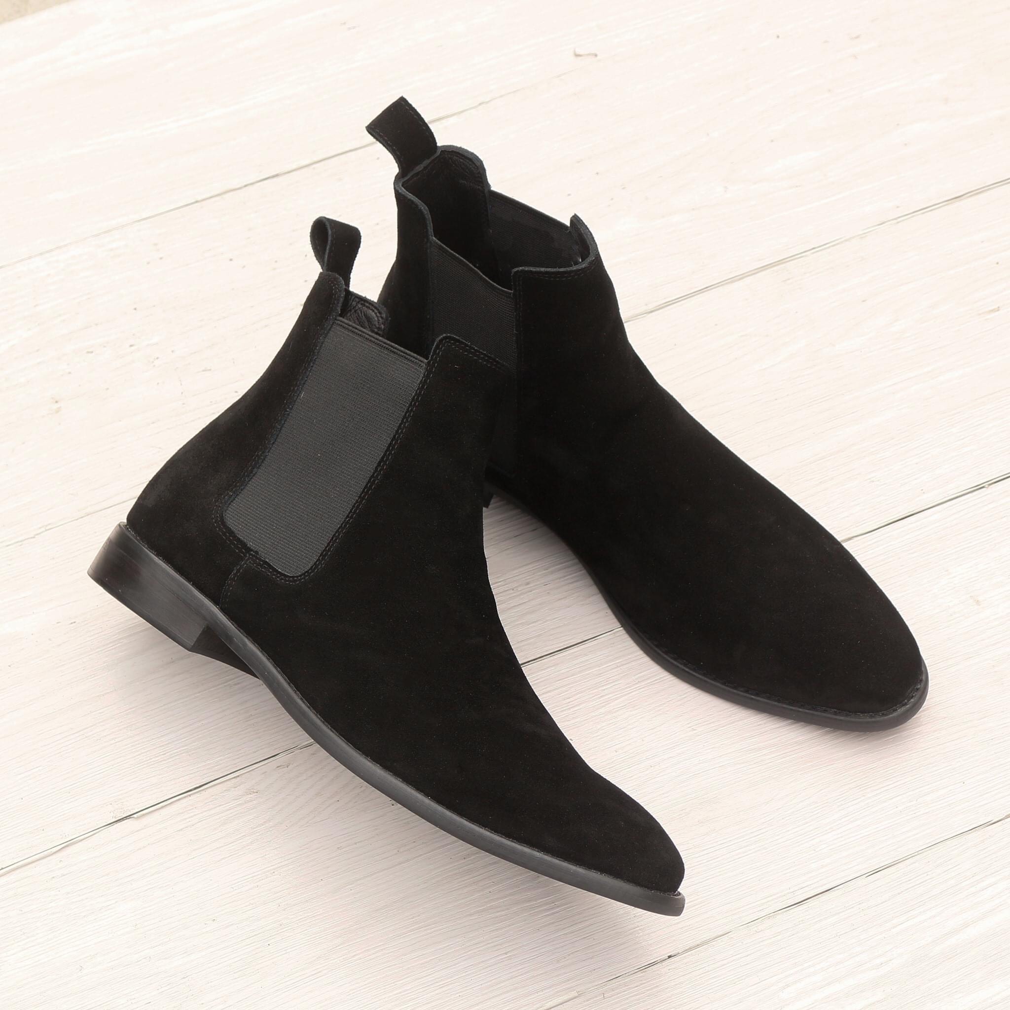 Chelsea Boots Nam Da Lộn Cao Cấp Thời Trang Sang Trọng Bảo Hành 12 Tháng