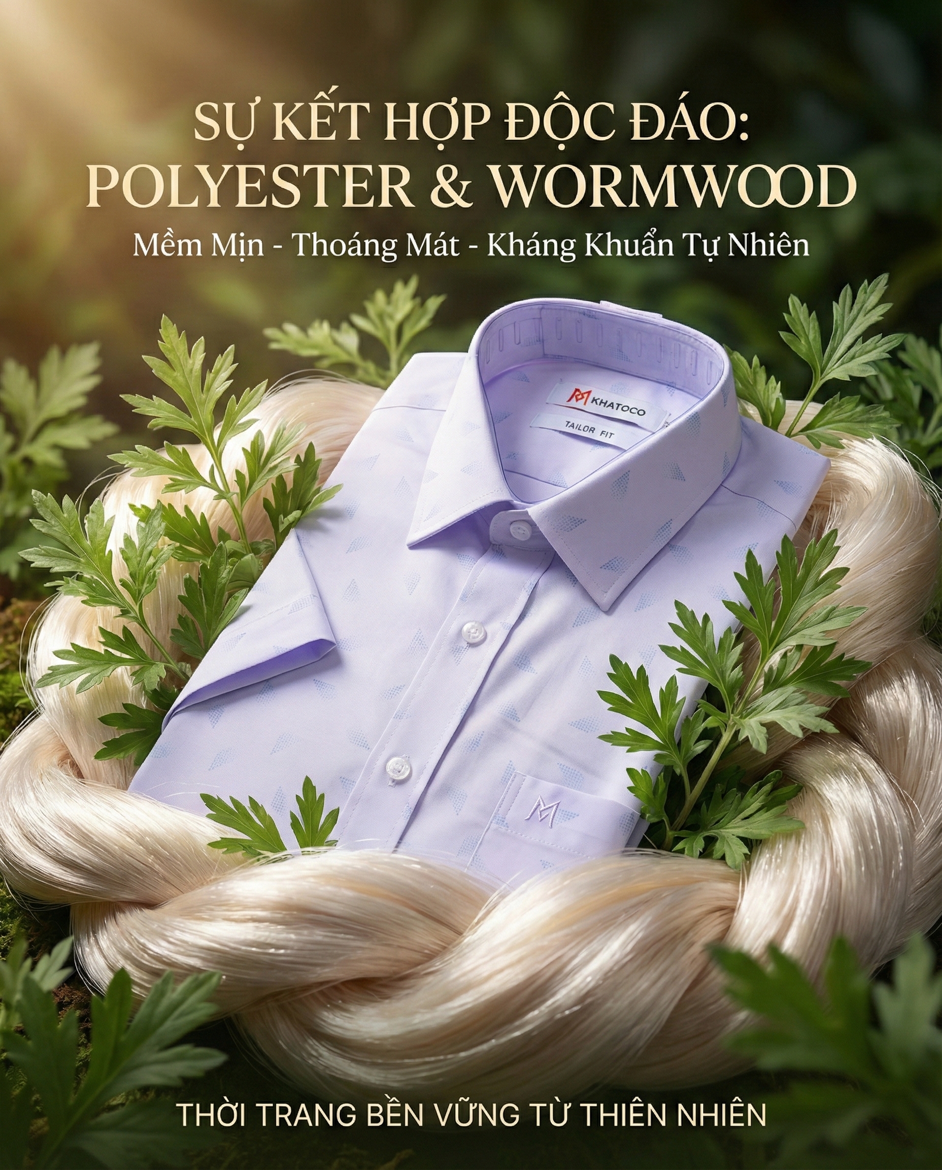 Áo sơ mi nam Khatoco tay ngắn(S-2XL)