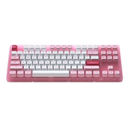 Bàn phím cơ AKKO ACR87 Pink - Hàng Chính Hãng