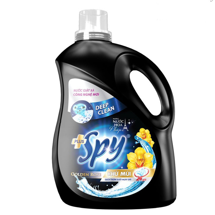 Nước giặt xả Spy Deep Clean plus hương hoa Pháp 2 in 1 dung tích 3.5L - 2 mùi hương ( tím, vàng