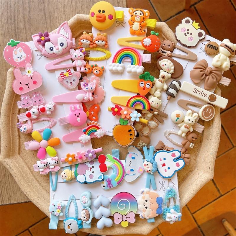 Set 14 Phụ Kiện Kẹp Tóc Xinh Xắn Cho Bé Gái Gelu Kids Phong Cách Hàn Quốc