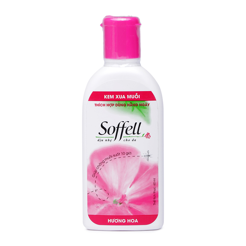 Kem chống muỗi hương hoa Soffell (60ml)