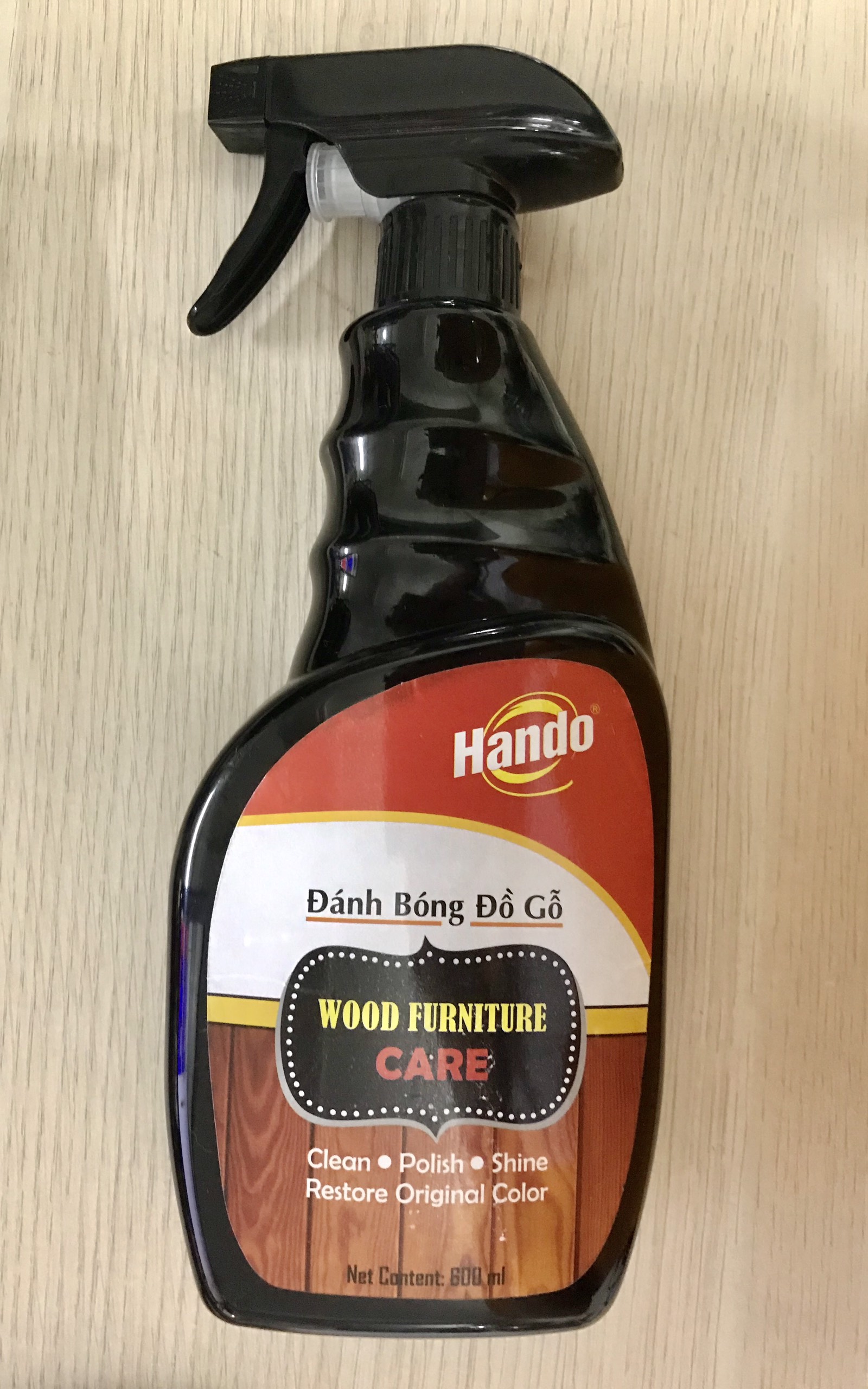 Xịt đánh bóng đồ gỗ Hando 600ml