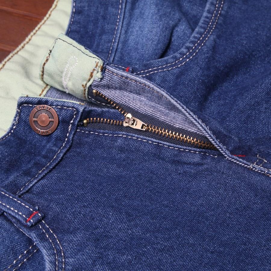 Quần short jean nam xanh cào xước GN37 Gấu Nâu