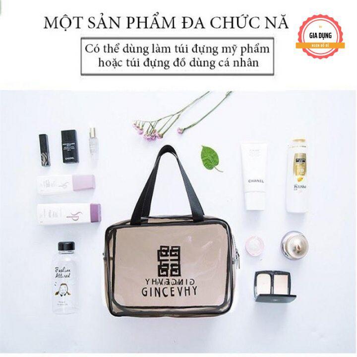 Sét 3 Túi Trong suốt Đựng Đồ, Đựng Mĩ Phẩm, Du Lịch ,Thời Trang