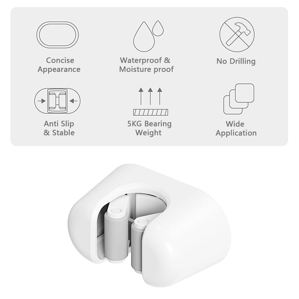Giá đỡ cây lau nhà với tấm dán phía sau không cần khoan tường