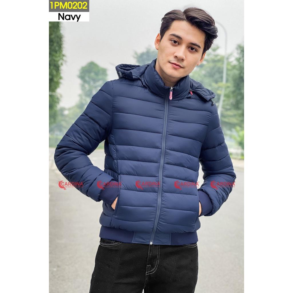 Áo phao nam cao cấp Nhật bản chất gió trơn trần bông siêu nhẹ kiểu dáng nam tính, bo gấu trẻ trung