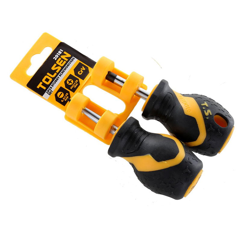 Tua Vít Ngắn Cán Mềm 38mm Bộ 2 Cây Tolsen