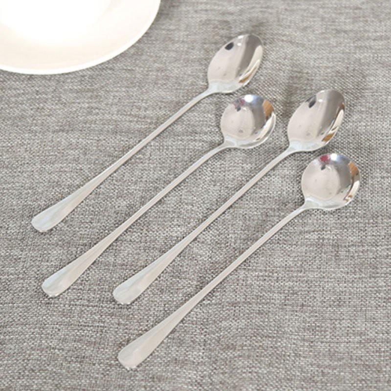 Muỗng Khuấy Tay Cầm Dài Inox Muỗng Khuấy Cà Phê, Trà, Súp Cao Cấp